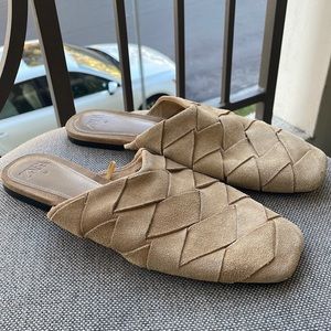Zara Suede Slides size 40
